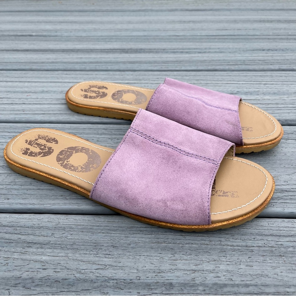 Sorel Ella Block Slide In Shale Mauve - image 1